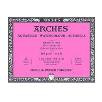 Arches Aquarela 300g txt.Satinada 23x31cm 20fls