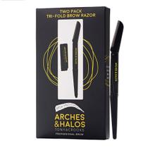 Arches Halos Eyebrow Razor, pacote com dois