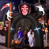 Archway inflável de Halloween Lakuras de 3 m com luzes Ghost Design