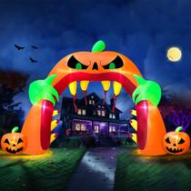 Archway inflável de Halloween TURNMEON 16 pés x 3 m com luzes LED Archway inflável de Halloween TURNMEON 16 pés x 3 m com luzes LED
