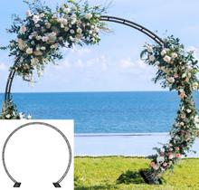 Arco de Casamento Queension Estrutura Redonda de Metal 260x225cm Preto Arco de Casamento Queension Estrutura Redonda de Metal 260x225cm Preto