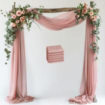 Arco de Casamento Wokceer com Tecido Drapeado - 6 Painéis (8,2 x 6m)