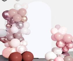 Arco de Fundo para Casamento JFDYDM - 2,2m de Elastano Branco