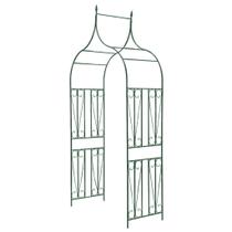 Arco de jardim VidaXL Metal para plantas trepadeiras 111,42x50,79cm