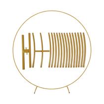 Arco De Metal Dourado Para Casamento, Aniversário, Chá De Bebê, Decoração DIY Com Balões E Flores