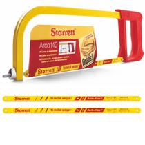 Arco de Serra Fixo 12" K140 - Starret + Lâmina p/ Arco de Serra Bimetal Unique 12" 300mm 18 dentes 2 unidades - Starret Arco de Serra Fixo 12" K140 - Starret + Lâmina p/ Arco de Serra Bimetal Unique 12" 300mm 18 dentes 2 unidades - Starret