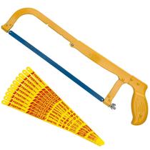 Arco De Serra Fixo Profissional 12 Pol + 10 Lâminas Bimetal Arco De Serra Fixo Profissional 12 Pol + 10 Lâminas Bimetal