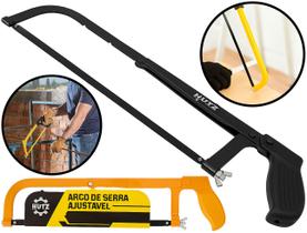 Arco De Serra Manual Lâmina Aço Carbono Ajustável Profissional 12 Polegadas Hutz