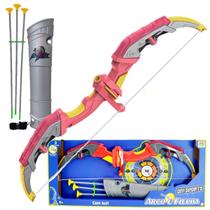 Arco E Flecha De Brinquedo Alvo 3 Flechas Lançador Com Luz Arco E Flecha De Brinquedo Alvo 3 Flechas Lançador Com Luz