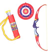 Arco E Flecha de Brinquedo Com Alvo E Aljava Mulher Maravilha Bel Fix Arco E Flecha de Brinquedo Com Alvo E Aljava Mulher Maravilha Bel Fix