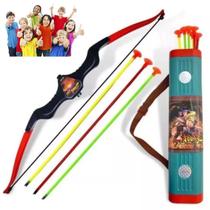 Arco e Flecha de Brinquedo com Alvo - Lançador com Bolsa para Crianças