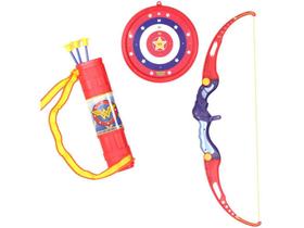 Arco e Flecha de Brinquedo Mulher Maravilha - 4 Peças Bel
