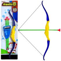 Arco e Flecha Infantil de 50cm 3 Dardos que Grudam na Parede