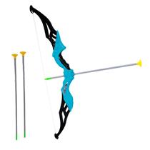 Arco e Flecha Ponta de Ventosa Arqueiro Azul DM Toys