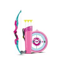 Arco E Flecha Rosa De Brinquedo Mira Certa Lançador Arqueiro - Zoop Toys