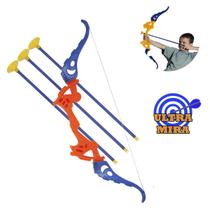 Arco e Flechas Brinquedo Infantil Com 3 Flechas Didático Presente - Wellmix