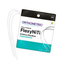 Arco Flexy NiTi Superelástico Estético Rhodium Redondo - Orthometric
