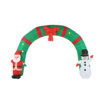 Arco Inflável De Natal LED Grande De 3,1M Com Papai Noel E Boneco De Neve Para Decoração De Jardim Arco Inflável De Natal LED Grande De 3,1M Com Papai Noel E Boneco De Neve Para Decoração De Jardim
