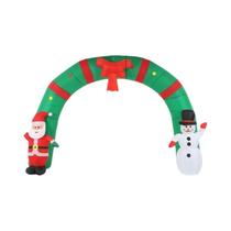 Arco Inflável Grande De Natal Com Luzes LED De Papai Noel E Boneco De Neve 31M Decoração Interna E