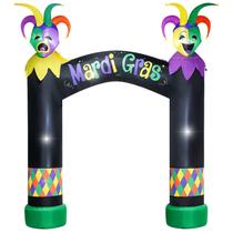 Arco inflável VIKIMORA Mardi Gras 3m com luzes LED de Halloween