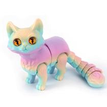 Arco-íris articulado QINGMIAO para gatos impressos em 3D 15x9 cm