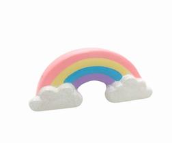 ARCO IRIS COFRE de Ceramica enfeite de mesa decoração