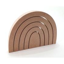 Arco-Íris MDF G para Mesa de Festa Decoração Colorida para Quarto ou Aniversário