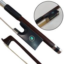 Arco MARINOS para Violino 4/4 3/4 Pau Brasil Pernambuco Crina Animal Natural Madeira Profissional Talão Ébano