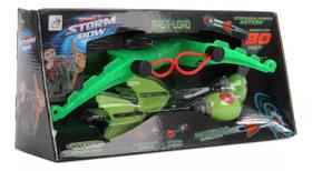 Arco para Lançar Flechas com Ventosa e Sonoro Shoot Boom Verde - Polibrinq