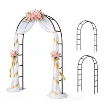 Arco Pergolado de Metal THORISE 240 x 150 cm para Plantas Trepadeiras