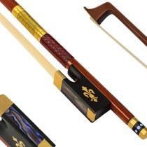 Arco Profissional Violino 4/4 Pau Brasil Pernambuco Talão Ébano Flor Lis Crina Mongólia Negra Branca Oitavada - Arco Profissional Violino 4/4 Pau Brasil Pernambuco Talão Ébano Flor Lis Crina Mongólia Negra Branca Oitavada -