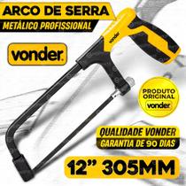 Arco Serra Profissional Ajustável 200 a 300mm Vonder em Aço Carbono com Lâmina Arco Serra Profissional Ajustável 200 a 300mm Vonder em Aço Carbono com Lâmina