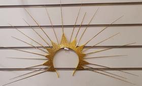 Arco Sol Carnaval Brilho Enfeite Festa Brinco Fantasia Luxo Arco Sol Carnaval Brilho Enfeite Festa Brinco Fantasia Luxo