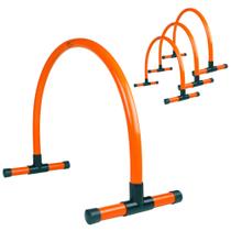 Arcos de treinamento de futebol AGORA, kit com 4, laranja, 46 x 38 cm