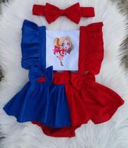 ardineira Arlequina para mesvesarios ou festas, tamanho 1 ano ardineira Arlequina para mesvesarios ou festas, tamanho 1 ano