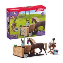 Área de lavagem equestre Playset Schleich Horse Club 19 peças