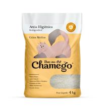 Areia Biodegradável Chamego Grãos Médios 4kg para Gatos Areia Biodegradável Chamego Grãos Médios 4kg para Gatos