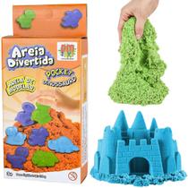 Areia Brinquedo Infantil De Modelar Divertida Dinossauro 150g - Dm Toys