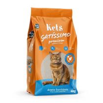 Areia de Gato Areia Sanitária Higiênica Para Gatos Anti Odor Gatíssimo Kets Premium GATISSIMO 1 pacote
