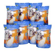 Areia de Gato Cristais de Sílica 1,8kg 8 Pacotes Areia de Gato Cristais de Sílica 1,8kg 8 Pacotes
