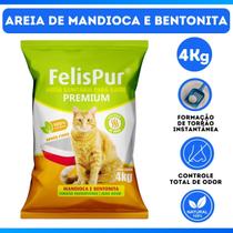 Areia de Gato de Mandioca e Bentonita Sem Odor