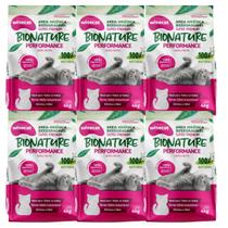 Areia De Mandioca Para Gatos Performance 4kg Kit 6Un