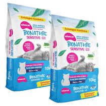 Areia De Mandioca Para Gatos Sensitive 10kg Kit 2Un