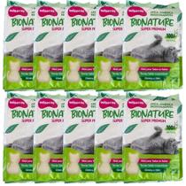 Areia De Mandioca Para Gatos Wisecat 2kg Kit 10Un