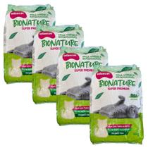 Areia De Mandioca Para Gatos Wisecat 4kg Kit 4Un