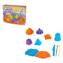 Areia de Modelar Castelo Brinquedo de Massinha com Moldes DM Areia de Modelar Castelo Brinquedo de Massinha com Moldes DM