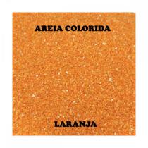 Areia de quartzo para decoração 950g - laranja