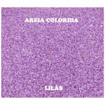 Areia de quartzo para decoração 950g - lilas