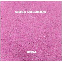 Areia de quartzo para decoração 950g - rosa