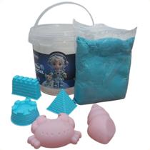 Areia Espacial Mágica Cinética Azul 500grs Forminhas Ref. BXT2141